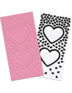 Carpeta de Embossing 3D Blinket Corazón para Manualidades 2