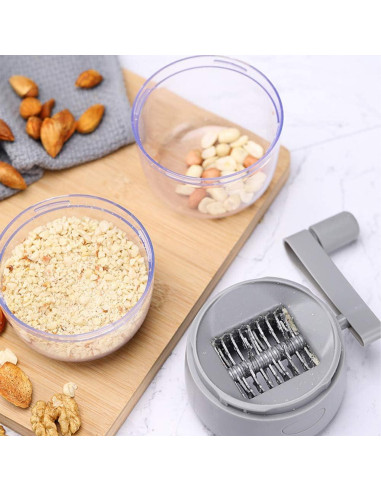 Picador Manual de Nueces Tookie Gris - Portátil y Fácil de Usar