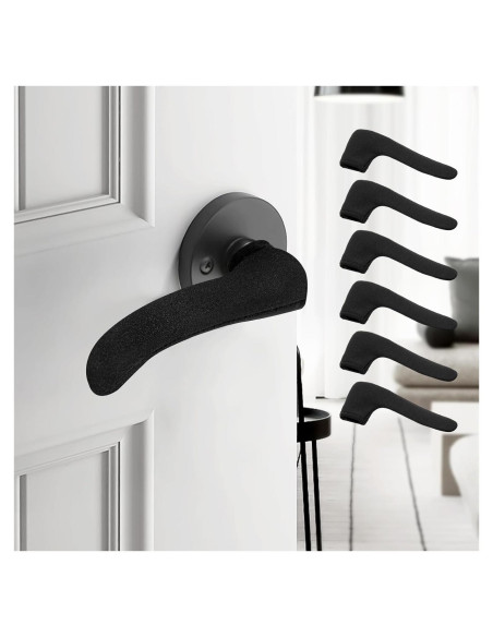Cubiertas de Manija de Puerta HLARTNET 6 Piezas Neopreno Cubiertas de Manija de Puerta HLARTNET 6 Piezas Neopreno