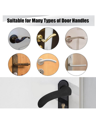 Cubiertas de Manija de Puerta HLARTNET 6 Piezas Neopreno
