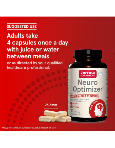 Suplemento Jarrow Formulas Neuro Optimizer 120 Cápsulas