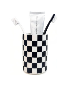 Soporte para Cepillos de Dientes NAKOR HOME Cerámica Negro 7.49cm