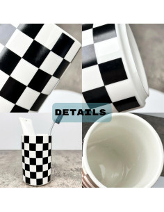 Soporte para Cepillos de Dientes NAKOR HOME Cerámica Negro 7.49cm 2