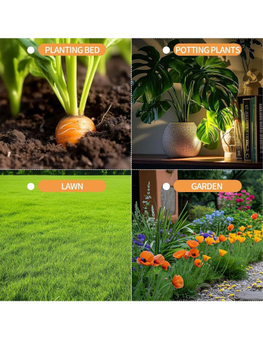 Medidor de Humedad del Suelo BAQVQ con Luz LED - Blanco