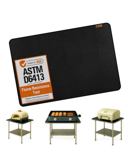 Alfombrilla Ignífuga Matace 60x40 cm Doble Cara para Parrilla Alfombrilla Ignífuga Matace 60x40 cm Doble Cara para Parrilla