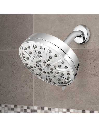 Cabezal de Ducha de Lluvia Waterpik XMT-633E Cromo 6 Modos