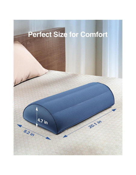 Almohada Inflable Luxtude Media Luna Soporte Rodillas 51x20.8cm Almohada Inflable Luxtude Media Luna Soporte Rodillas 51x20.8cm