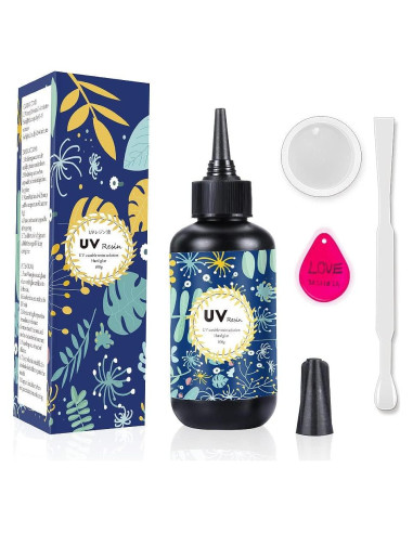 Resina UV Dura Cristalina OSBANG 100g Curado Rápido