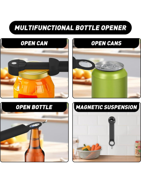 Abrebotellas Retráctil Diameleo para Personas Mayores - Negro Abrebotellas Retráctil Diameleo para Personas Mayores - Negro