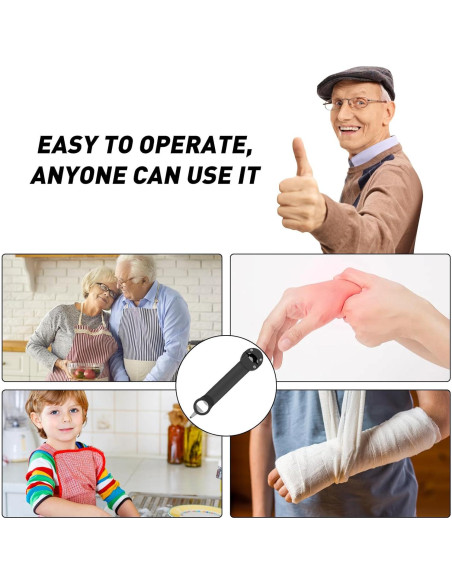 Abrebotellas Retráctil Diameleo para Personas Mayores - Negro Abrebotellas Retráctil Diameleo para Personas Mayores - Negro
