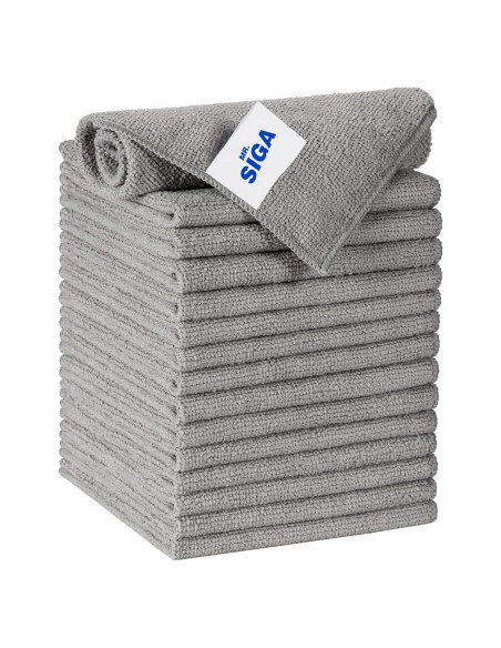 Paño de Microfibra MR.SIGA 30x30 cm - 15 Unidades Gris Paño de Microfibra MR.SIGA 30x30 cm - 15 Unidades Gris