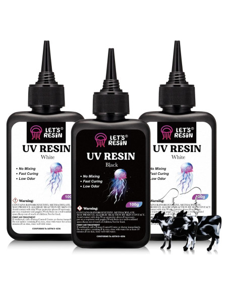 Resina UV Colorida LET'S RESIN 300g para Manualidades y Joyería Resina UV Colorida LET'S RESIN 300g para Manualidades y Joyería