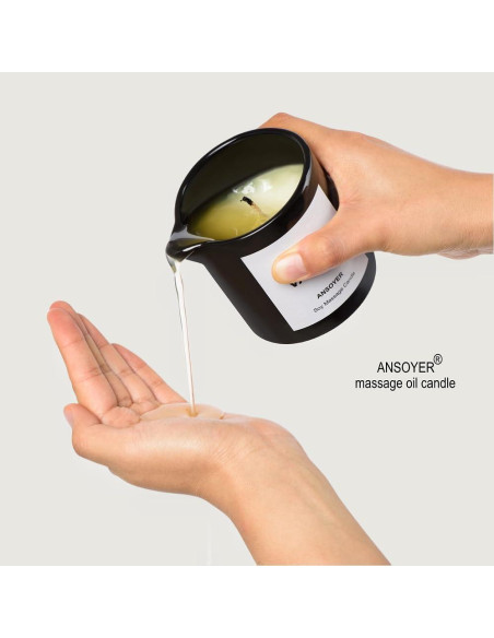 Vela de Aceite de Masaje ANSOYER 230g Vainilla Clásica Hidratante Vela de Aceite de Masaje ANSOYER 230g Vainilla Clásica Hidratante