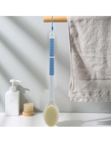 Cepillo de Ducha Doble Cara Honomo 52 cm Mango Largo Exfoliador