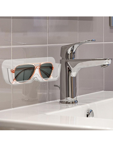 Organizador de Gafas de Sol de Pared Willinglong 6 Piezas Transparente
