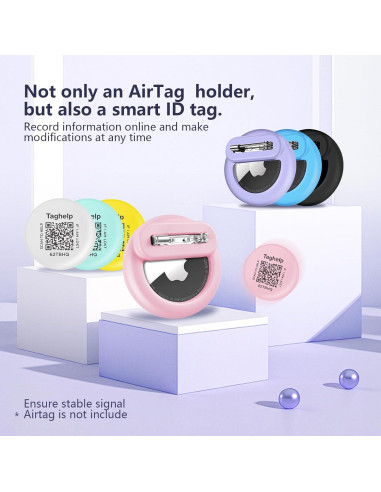 Paquete de 4 Fundas Silicona para AirTag Apple - Antipérdida