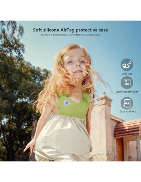 Paquete de 4 Fundas Silicona para AirTag Apple - Antipérdida Paquete de 4 Fundas Silicona para AirTag Apple - Antipérdida