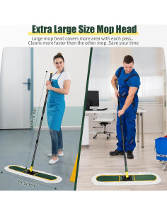 Mopa de Polvo Comercial BUVE 36" (91 cm) con Almohadillas 2