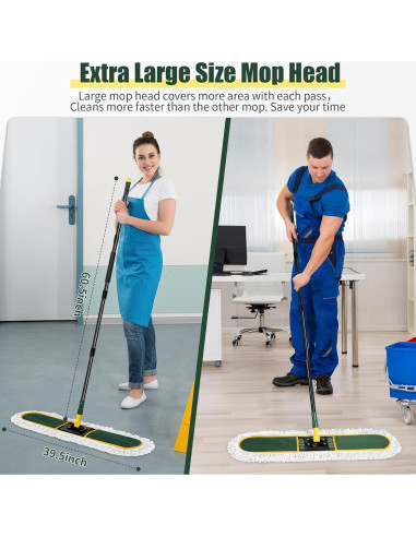 Mopa de Polvo Comercial BUVE 36" (91 cm) con Almohadillas