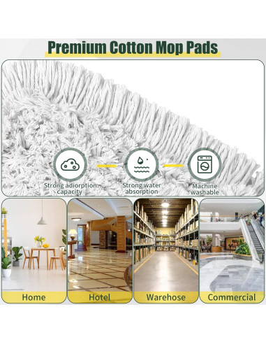 Mopa de Polvo Comercial BUVE 36" (91 cm) con Almohadillas