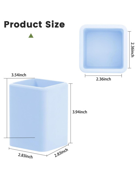 Soporte para Cepillos de Dientes Luxspire 2 PCS Diatomita Azul Soporte para Cepillos de Dientes Luxspire 2 PCS Diatomita Azul
