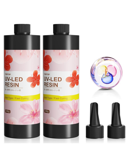 Kit de Resina UV 1000g YOBTOP - Dureza 85D para Manualidades Kit de Resina UV 1000g YOBTOP - Dureza 85D para Manualidades