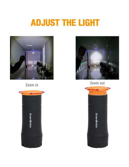 Linternas LED Portátiles 2-en-1 EverBrite, 3 Modos, Paquete de 2 Linternas LED Portátiles 2-en-1 EverBrite, 3 Modos, Paquete de 2
