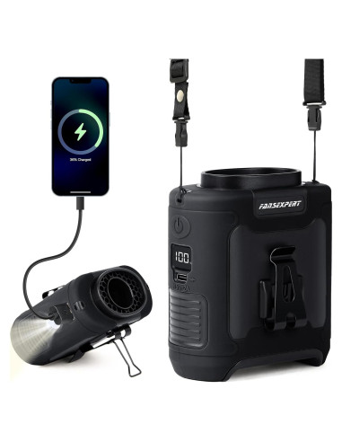 Ventilador de Cintura Portátil FANSEXPERT 10000mAh 5 Velocidades