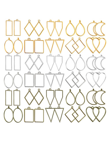 Kit de Moldes de Joyería Shynek - 60 Piezas en 10 Formas