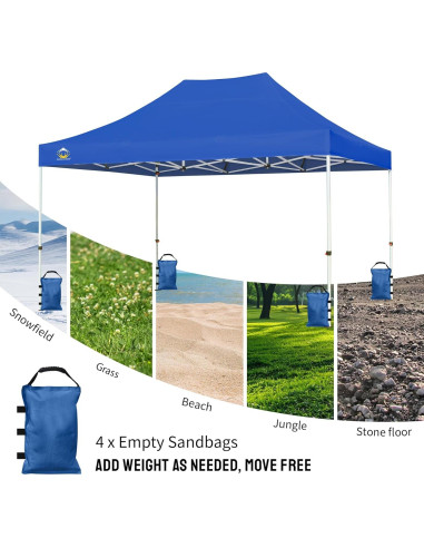Bolsas de Arena CROWN SHADES 68 kg para Carpa Plegable Azul