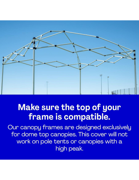 Cubierta de Toldo Pop Up 8x8 Breezy Azul Resistente al Agua Cubierta de Toldo Pop Up 8x8 Breezy Azul Resistente al Agua