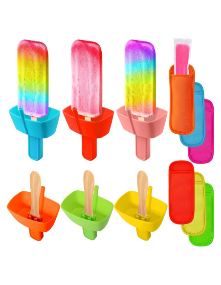 Set de 12 Soportes y Fundas para Paletas AIERSA - Silicona y Neopreno Set de 12 Soportes y Fundas para Paletas AIERSA - Silicona y Neopreno
