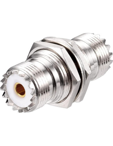 Conector de panel SO-239 Superbat hembra UHF 50 Ohm 2pcs