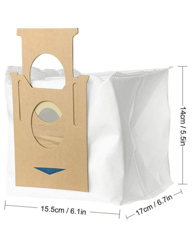Paquete de 12 bolsas de filtro Mochenli para aspiradoras robot