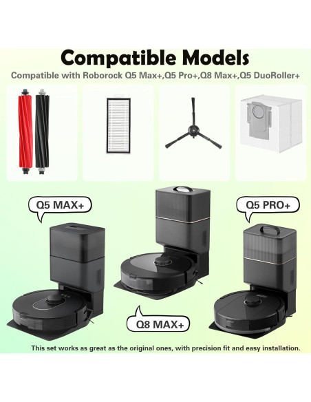 Kit de Accesorios VIEWALL para Aspiradoras Robot Q5 Max+ Kit de Accesorios VIEWALL para Aspiradoras Robot Q5 Max+