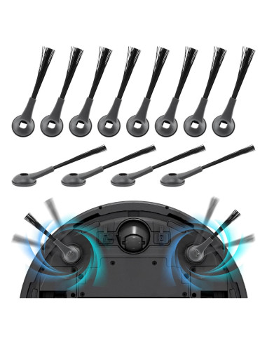 12 Cepillos Laterales Reemplazo Shark para Aspiradoras Robot