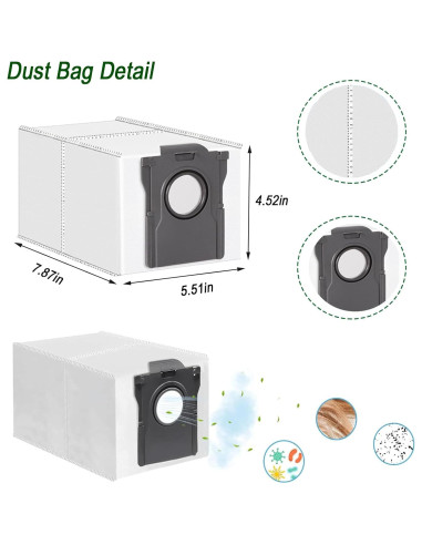 Kit de Accesorios para Aspiradora Robot Frexusuent X40/X50 Ultra