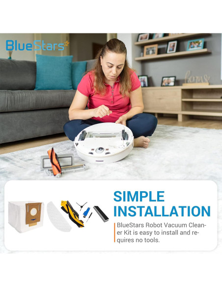 Kit de Reemplazo BlueStars para Aspiradoras Robot ECOVACS T8/N8 Kit de Reemplazo BlueStars para Aspiradoras Robot ECOVACS T8/N8