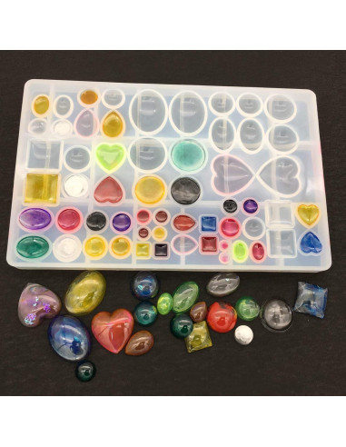 Molde de Joyas de Silicona DD-life 2 Pcs para Manualidades