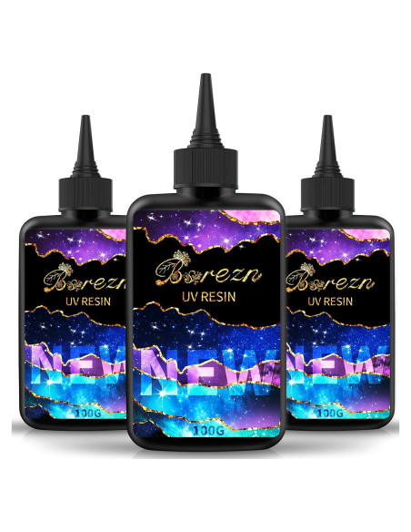 Resina UV Dura Bsrezn 300g para Joyas y Manualidades Resina UV Dura Bsrezn 300g para Joyas y Manualidades