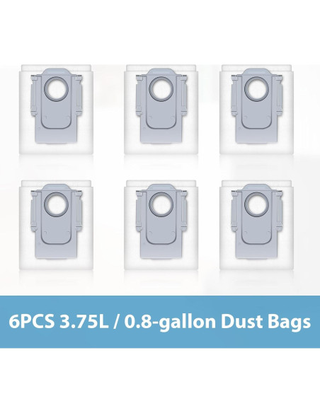 Bolsas de Polvo EXPILOVI para Roborock Q Revo - 6 Piezas Bolsas de Polvo EXPILOVI para Roborock Q Revo - 6 Piezas