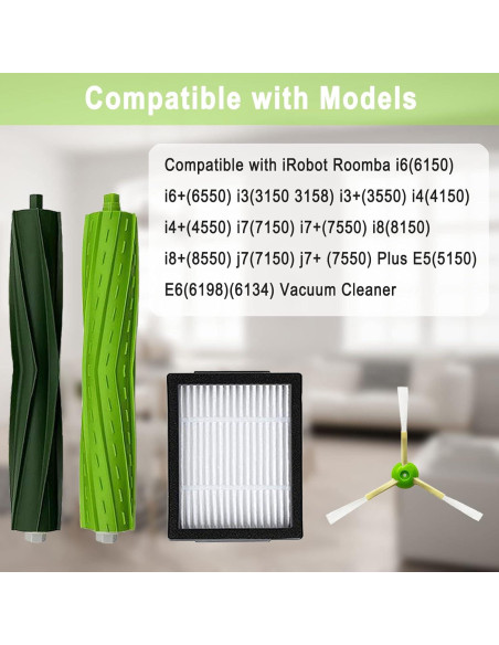 22 Piezas de Repuesto Bvhonwe para iRobot Roomba i7 i3 i4 i6 i8 22 Piezas de Repuesto Bvhonwe para iRobot Roomba i7 i3 i4 i6 i8