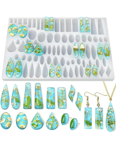 Moldes de Silicona para Joyería ResinWorld - 41 Formas