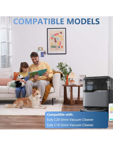 Bolsas de Polvo Lavacum para Eufy C20/C10 - Paquete de 14, 3.1L