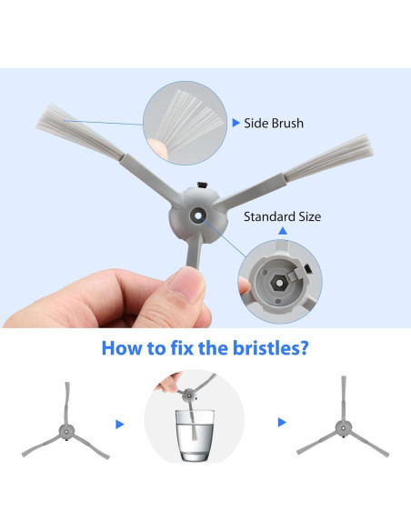 Kit de Repuesto L60 Eufy - 12 Piezas para Aspiradoras Robóticas Kit de Repuesto L60 Eufy - 12 Piezas para Aspiradoras Robóticas