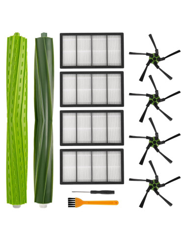 Kit de Repuestos BlueStars para iRobot Roomba s9 9150 - 2 Cepillos, 4 Filtros