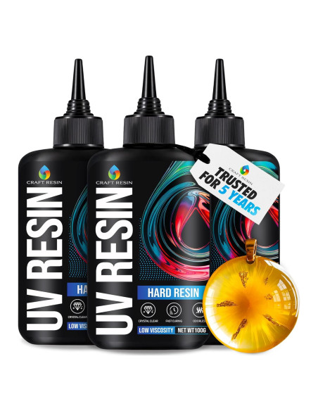 Kit de Resina UV Craft 300g - Transparente, Dura y Sin Amarilleo Kit de Resina UV Craft 300g - Transparente, Dura y Sin Amarilleo