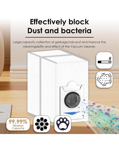 Bolsas de Repuesto para Aspiradora ECOVACS T30S Combo - 6 Piezas