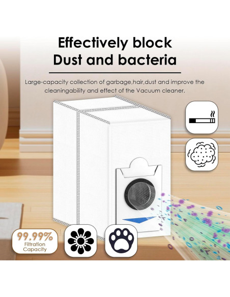 Bolsas de Repuesto para Aspiradora ECOVACS T30S Combo - 6 Piezas Bolsas de Repuesto para Aspiradora ECOVACS T30S Combo - 6 Piezas
