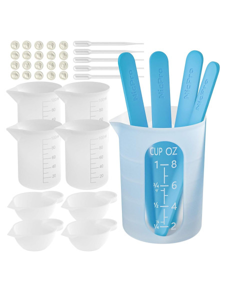 Kit de herramientas para resina Nicpro 250ml y 100ml Kit de herramientas para resina Nicpro 250ml y 100ml